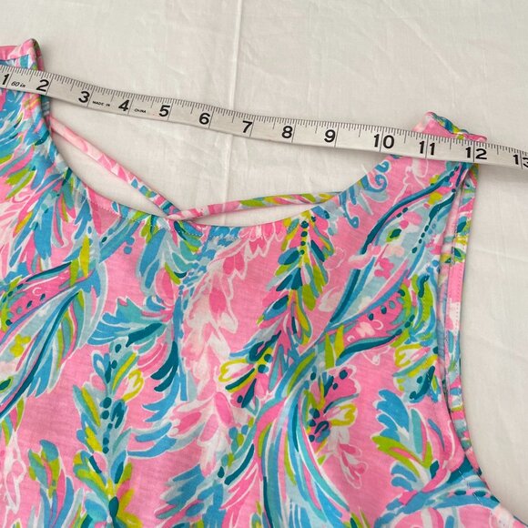 *Lilly Pulitzer Kristen Ruffle Flounce Shift Dress in Unicorn of the Sea Size S - Picture 9 of 16